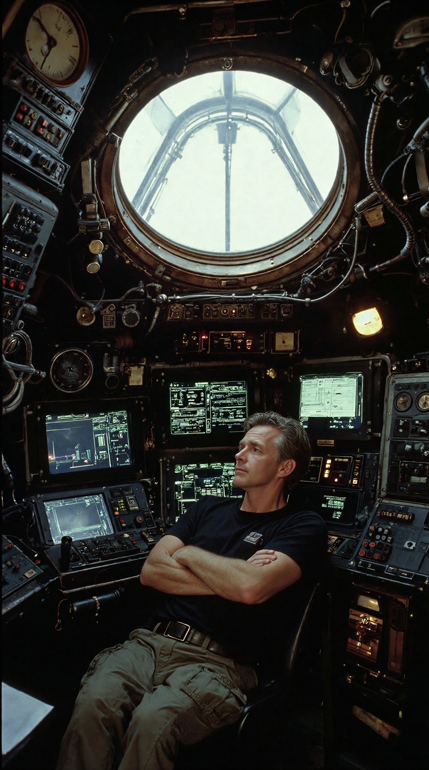 @sci_mood,  Man in cockpit,  Arms crossed on Tensor.Art