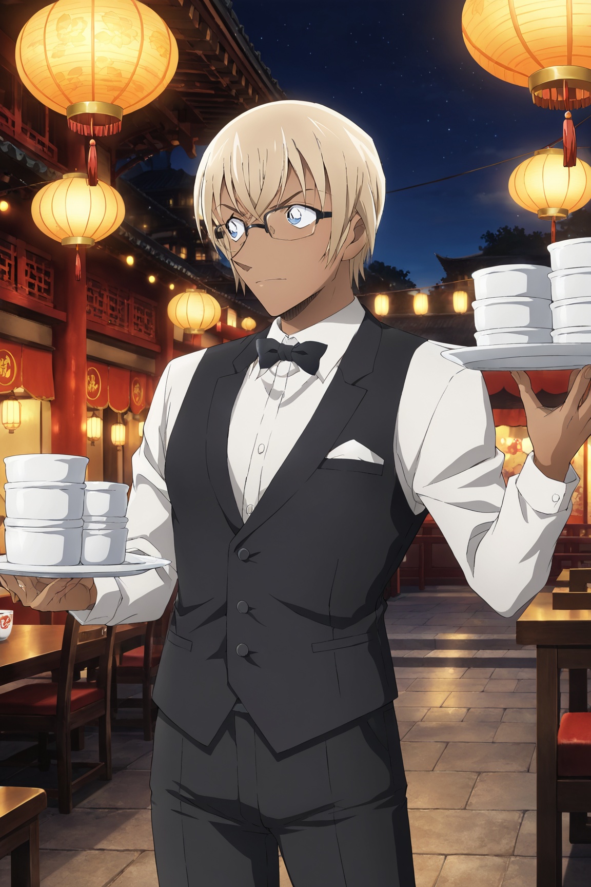 1boy,  Rei_amuro,  blonde hair on Tensor.Art