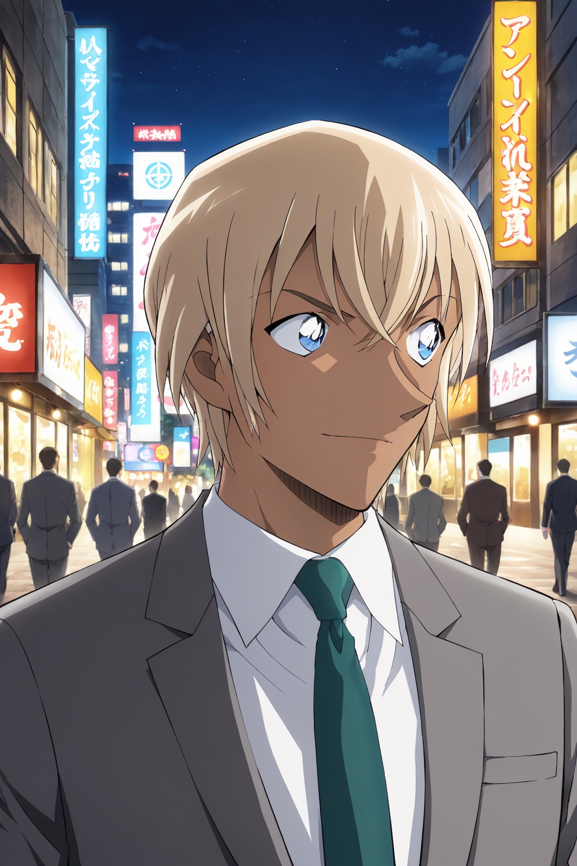 1boy,  Rei_amuro,  blonde hair on Tensor.Art