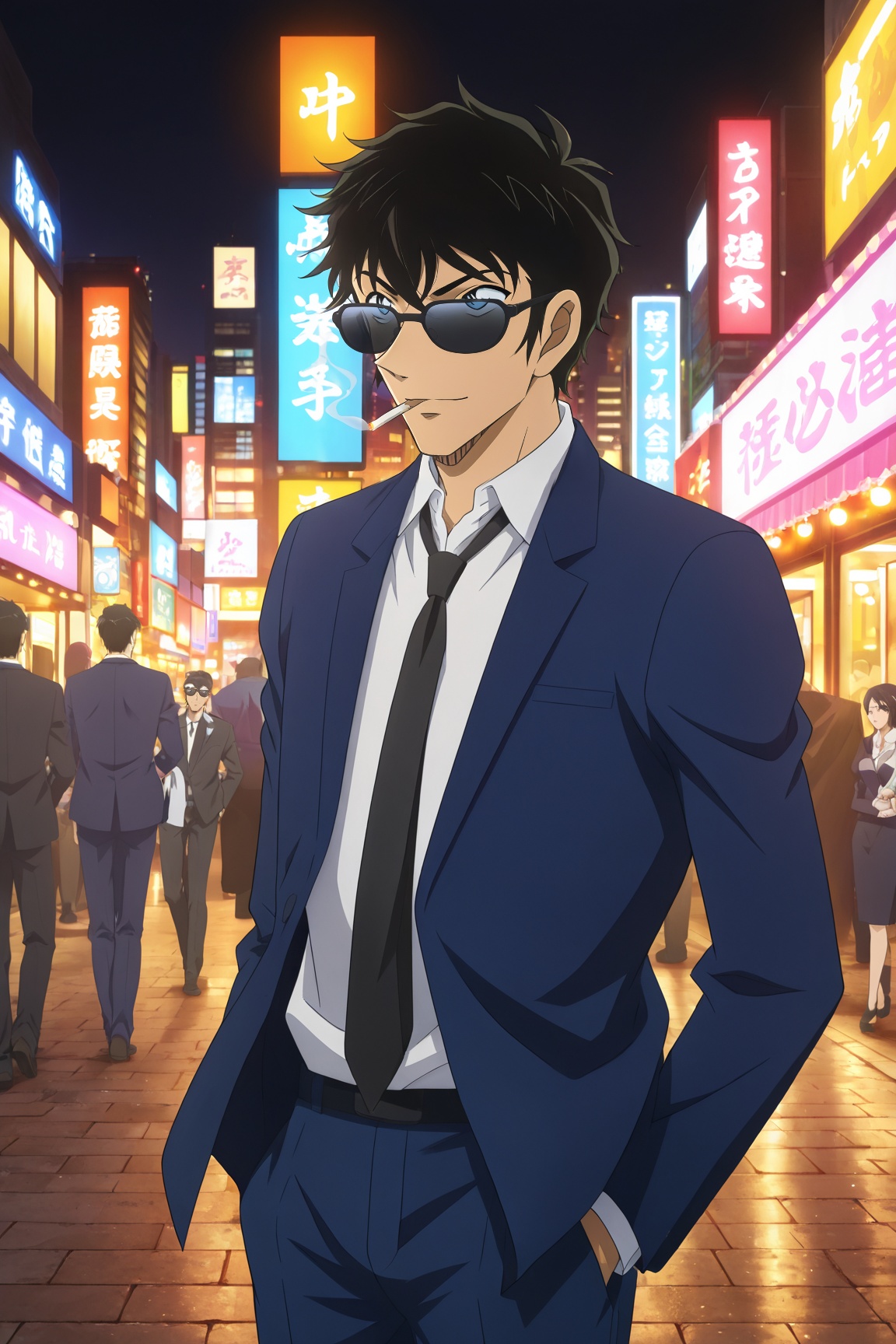 1boy,  Junpei_Matsuda,  black hair on Tensor.Art