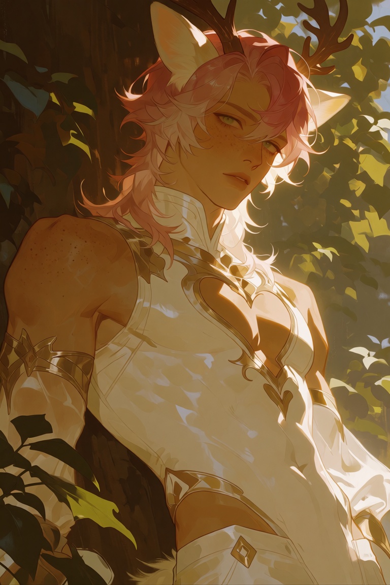 (((,  male focus,  flat chest on Tensor.Art