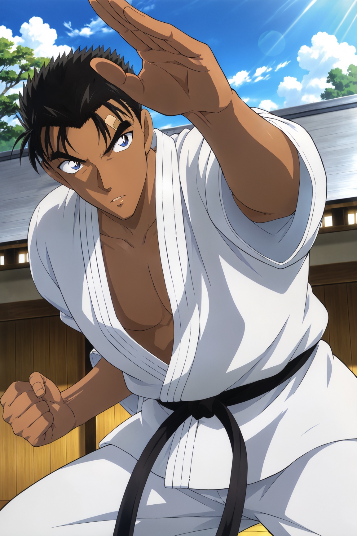 1boy,  Makoto_Kyogoku,  black hair on Tensor.Art