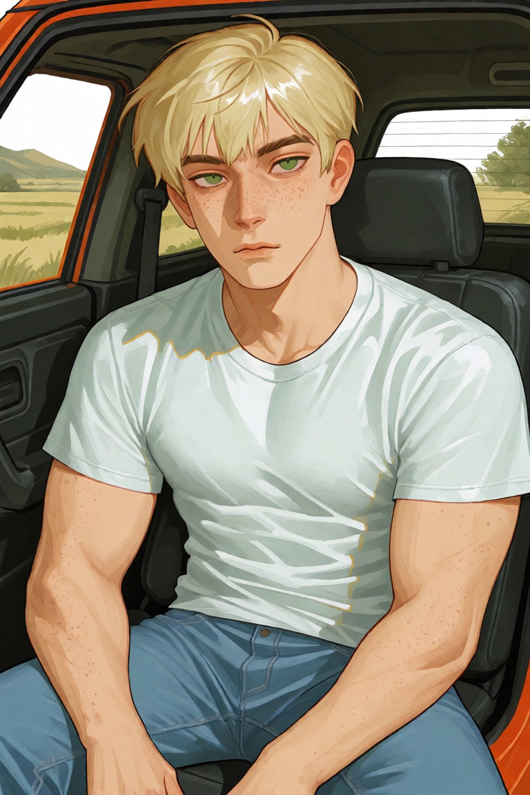 solo,  looking at viewer,  short hair on Tensor.Art