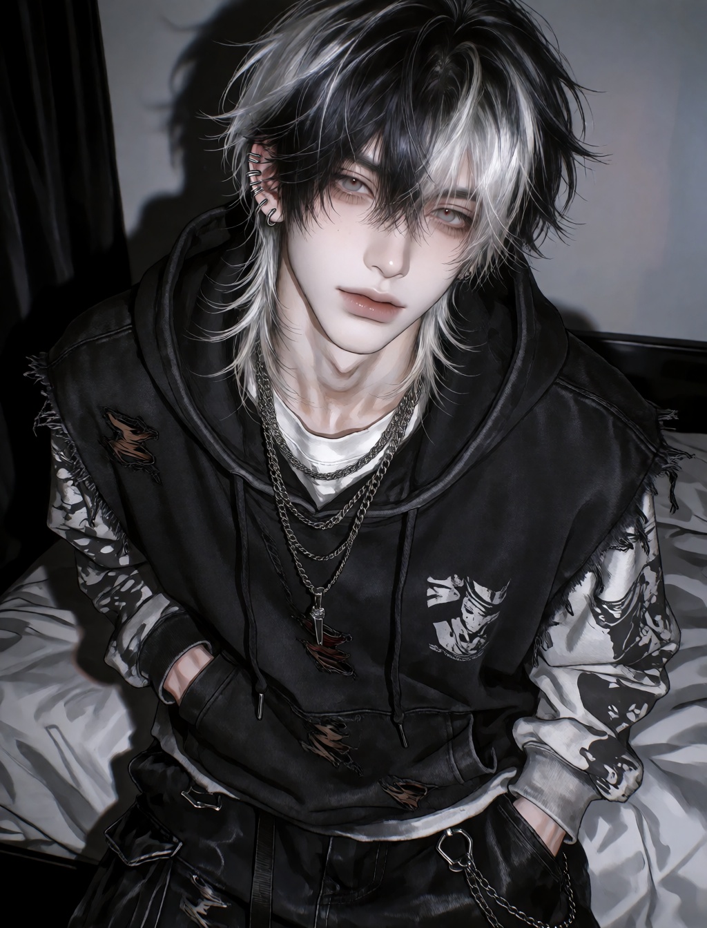pale skin,  porcelain skin,  solo on Tensor.Art