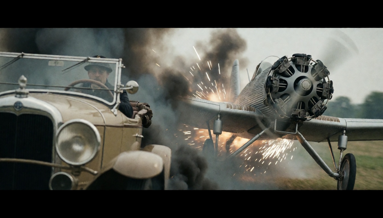 Junkers A50,  film grain,  faded color tones on Tensor.Art