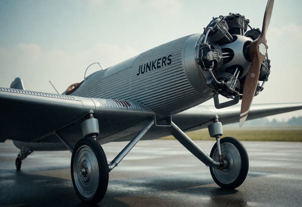 Junkers A50,  film grain,  faded color tones on Tensor.Art