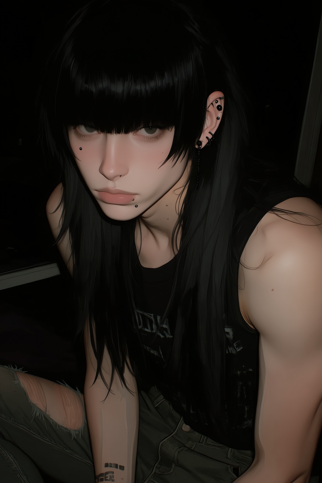 highres,  absurdres,  @4**0D4YX A young woman with long on Tensor.Art