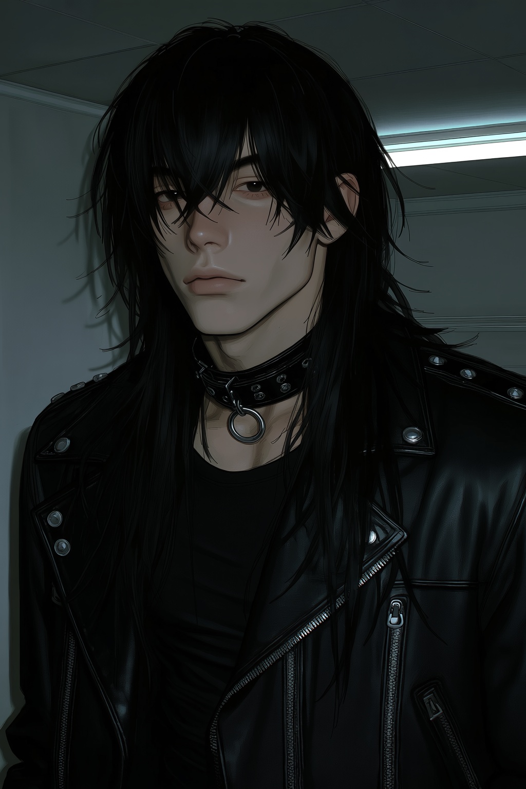 highres,  absurdres,  @4**0D4YX 19. A young man with long on Tensor.Art