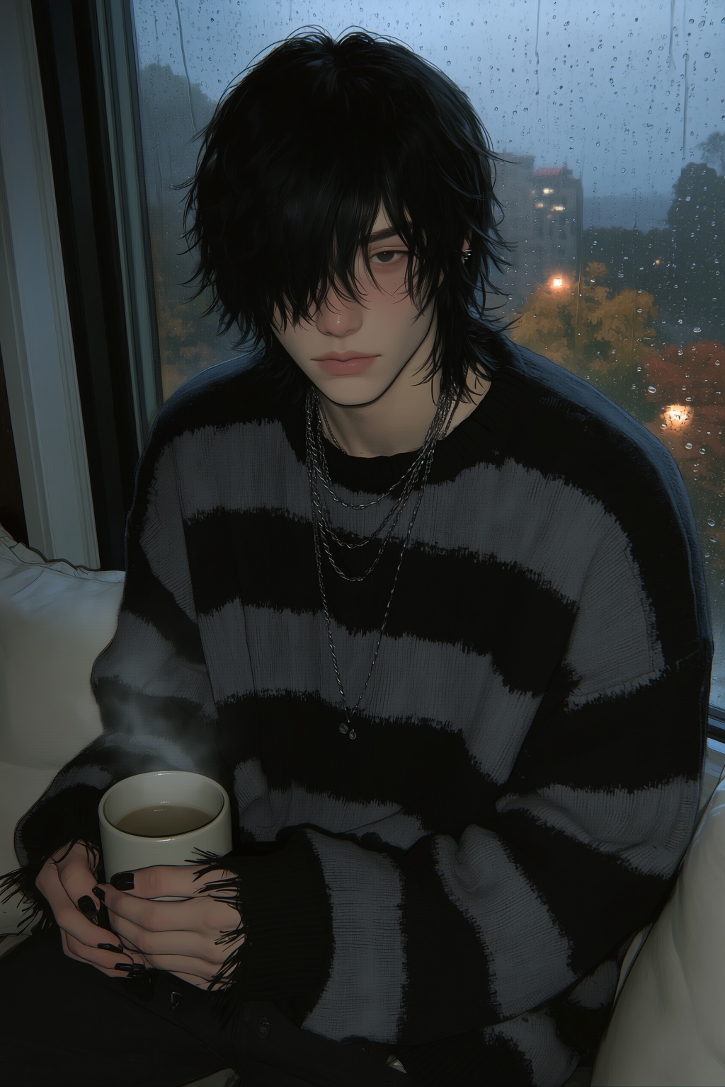 highres,  absurdres,  @4**0D4YX A gentle young man with soft on Tensor.Art