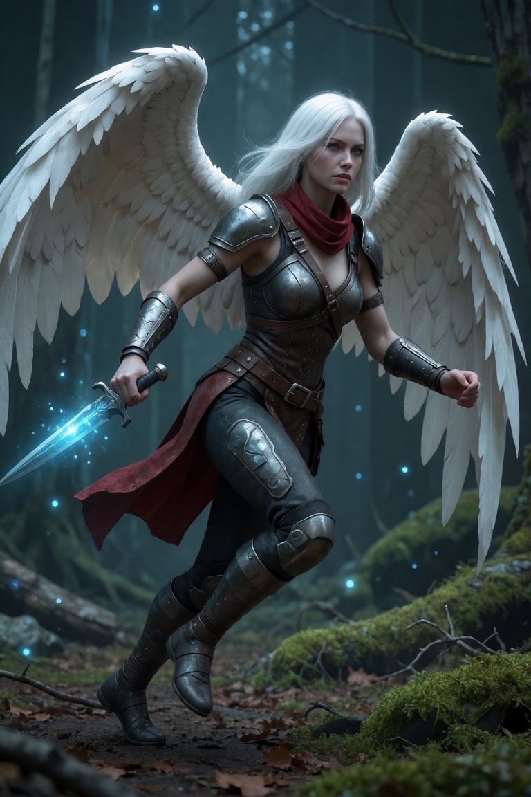 artehlia valoren,  white wings,  full body on Tensor.Art