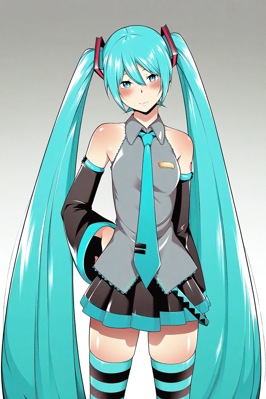 (badshroomsart),  1girl,  hatsune miku on Tensor.Art