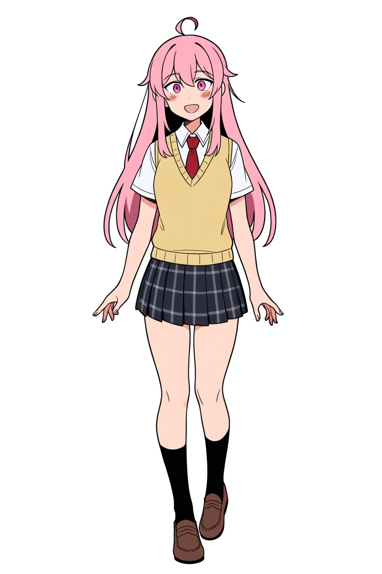 1girl,  ahoge,  black skirt on Tensor.Art