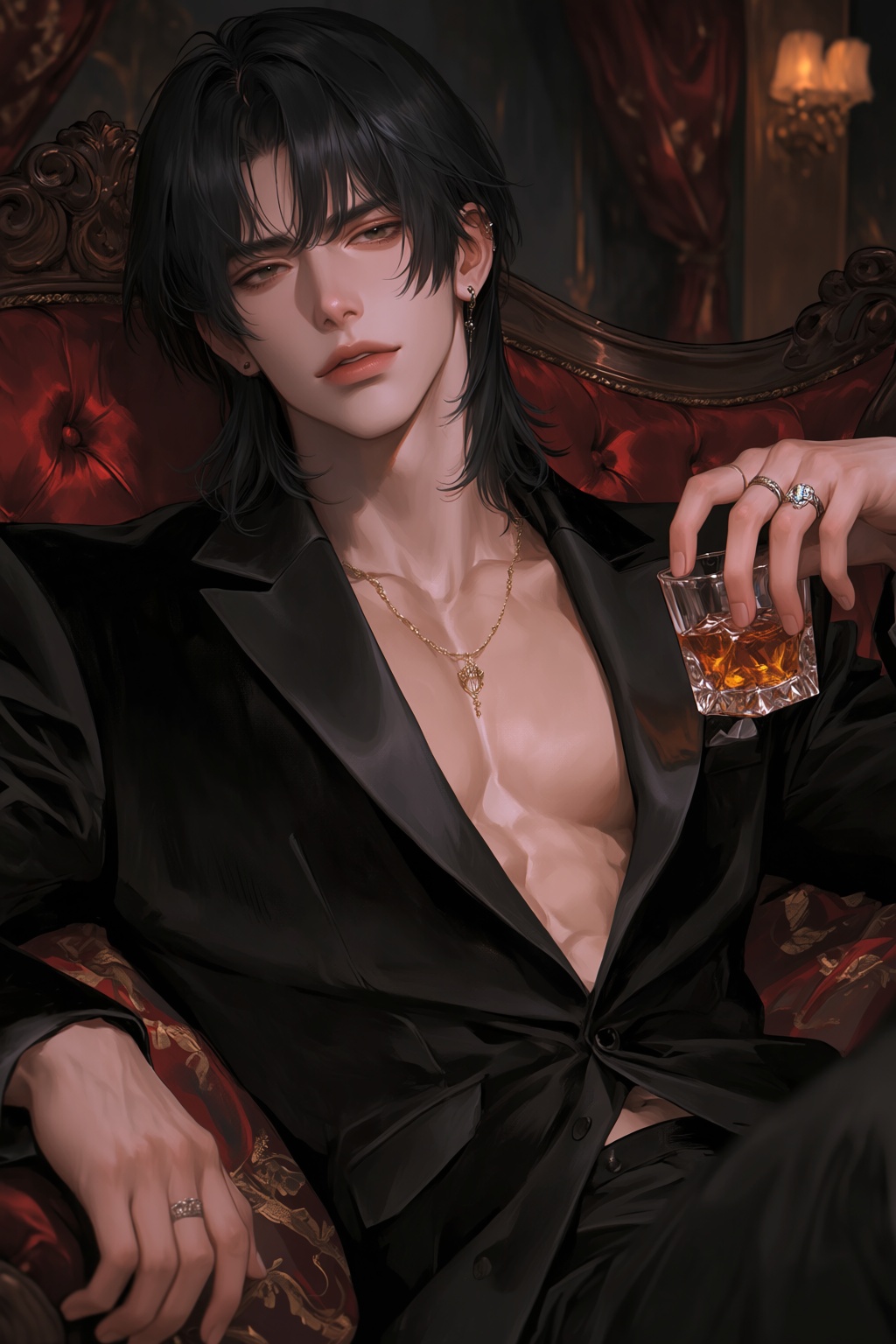 highres,  absurdres,  @PH3N3XFX A refined young man with straight on Tensor.Art