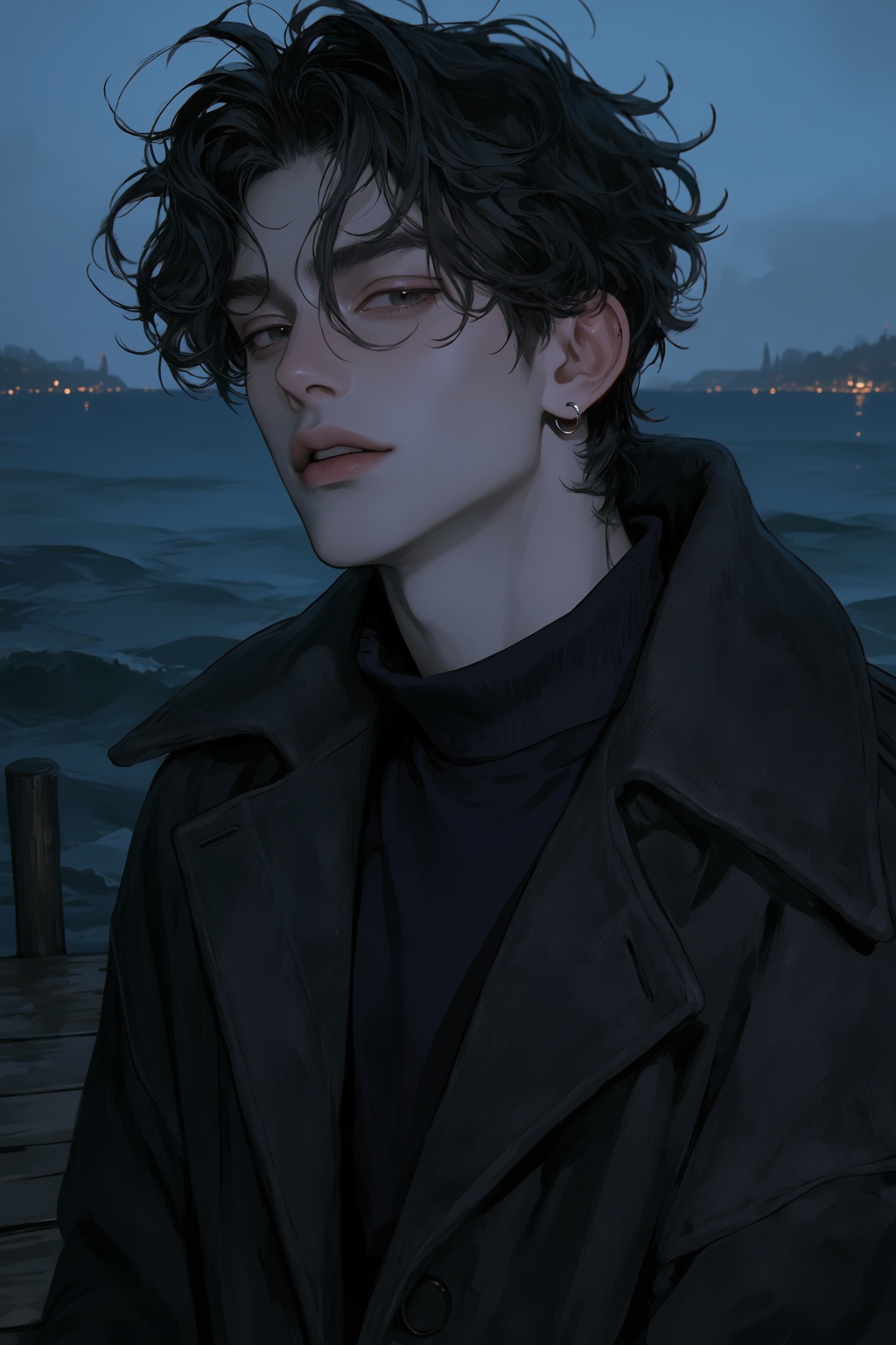 highres,  absurdres,  @PH3N3XFX A young man with messy on Tensor.Art
