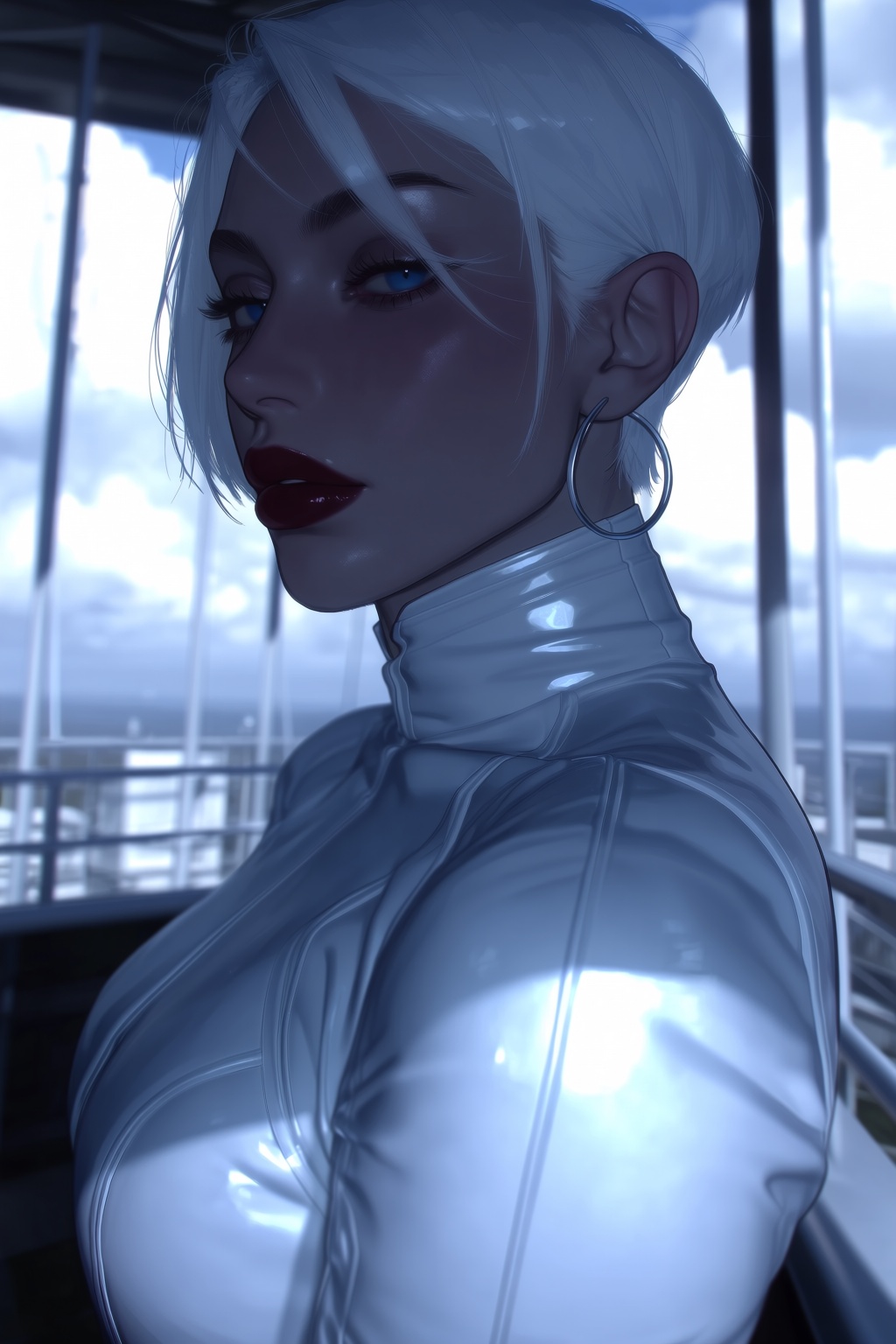 highres,  absurdres,  @V3P4R7ID3 A woman with short on Tensor.Art
