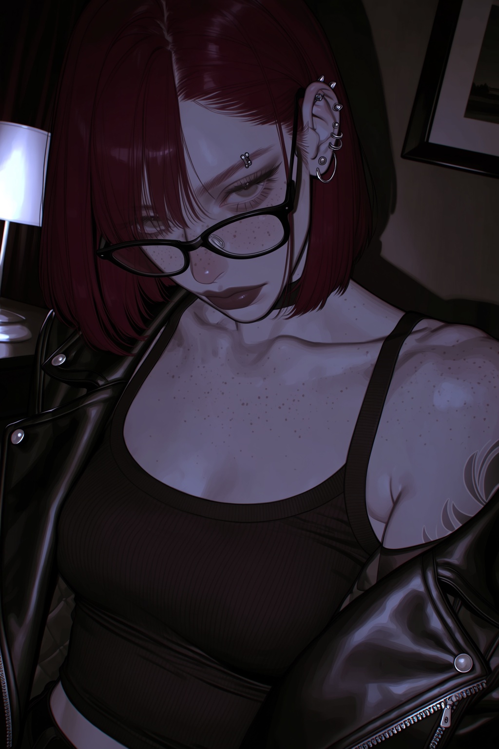highres,  absurdres,  @V3P4R7ID3 A woman with short on Tensor.Art
