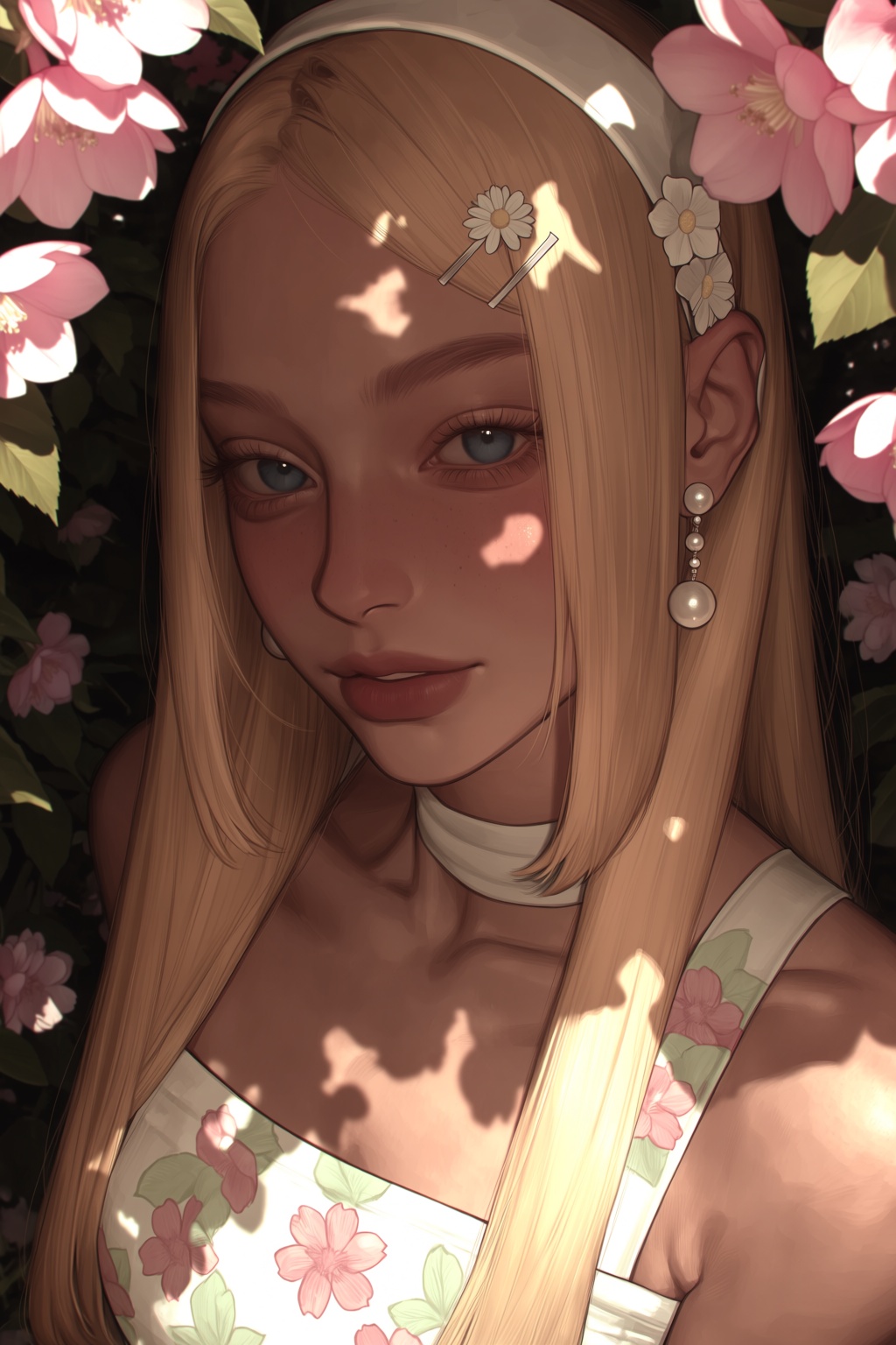highres,  absurdres,  @V3P4R7ID3 A young woman with long on Tensor.Art