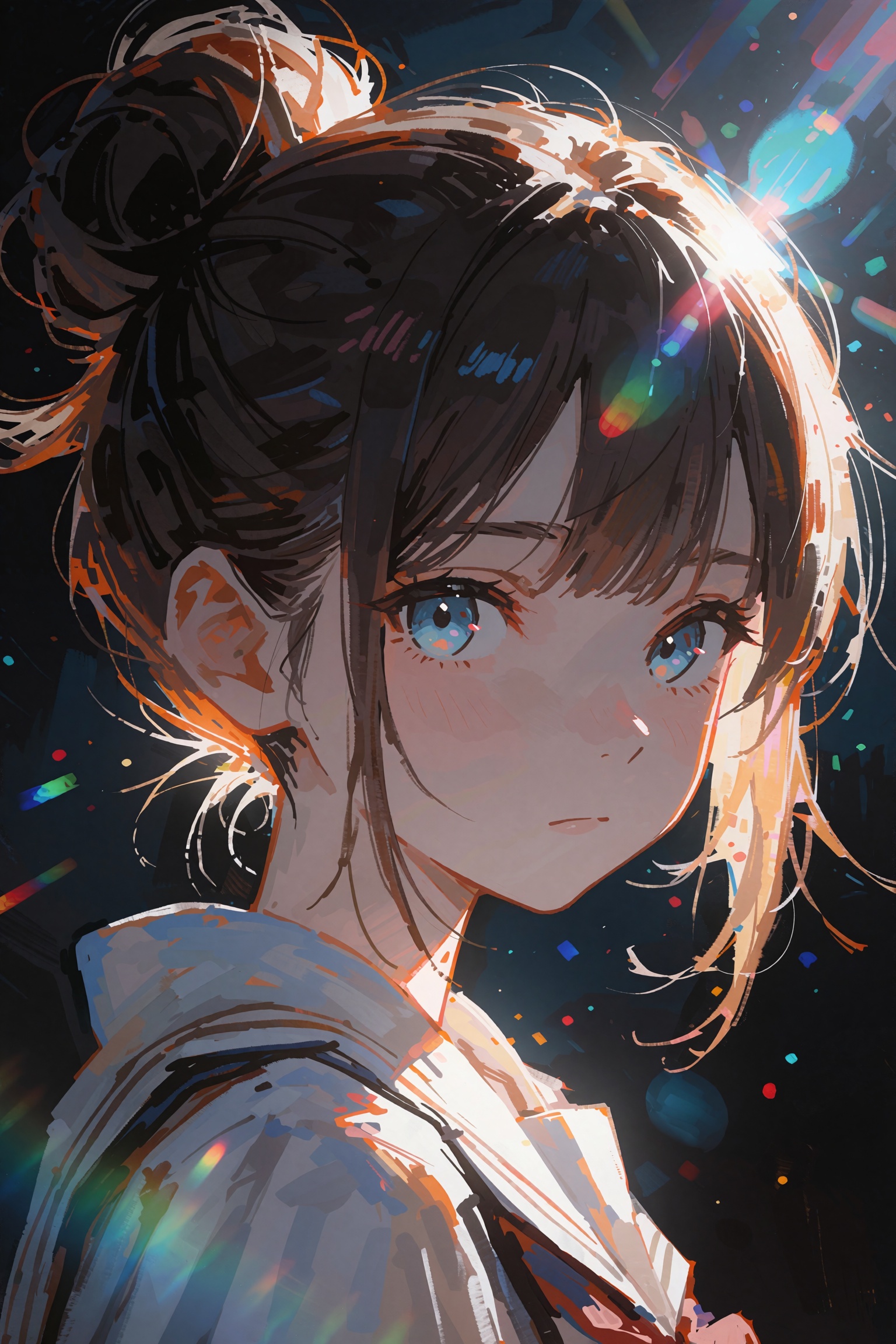 1girl,  close-up,  embarrased expression on Tensor.Art