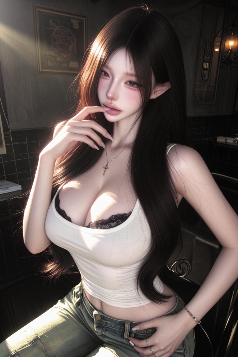 solo,  young ***** woman,  fair skin on Tensor.Art