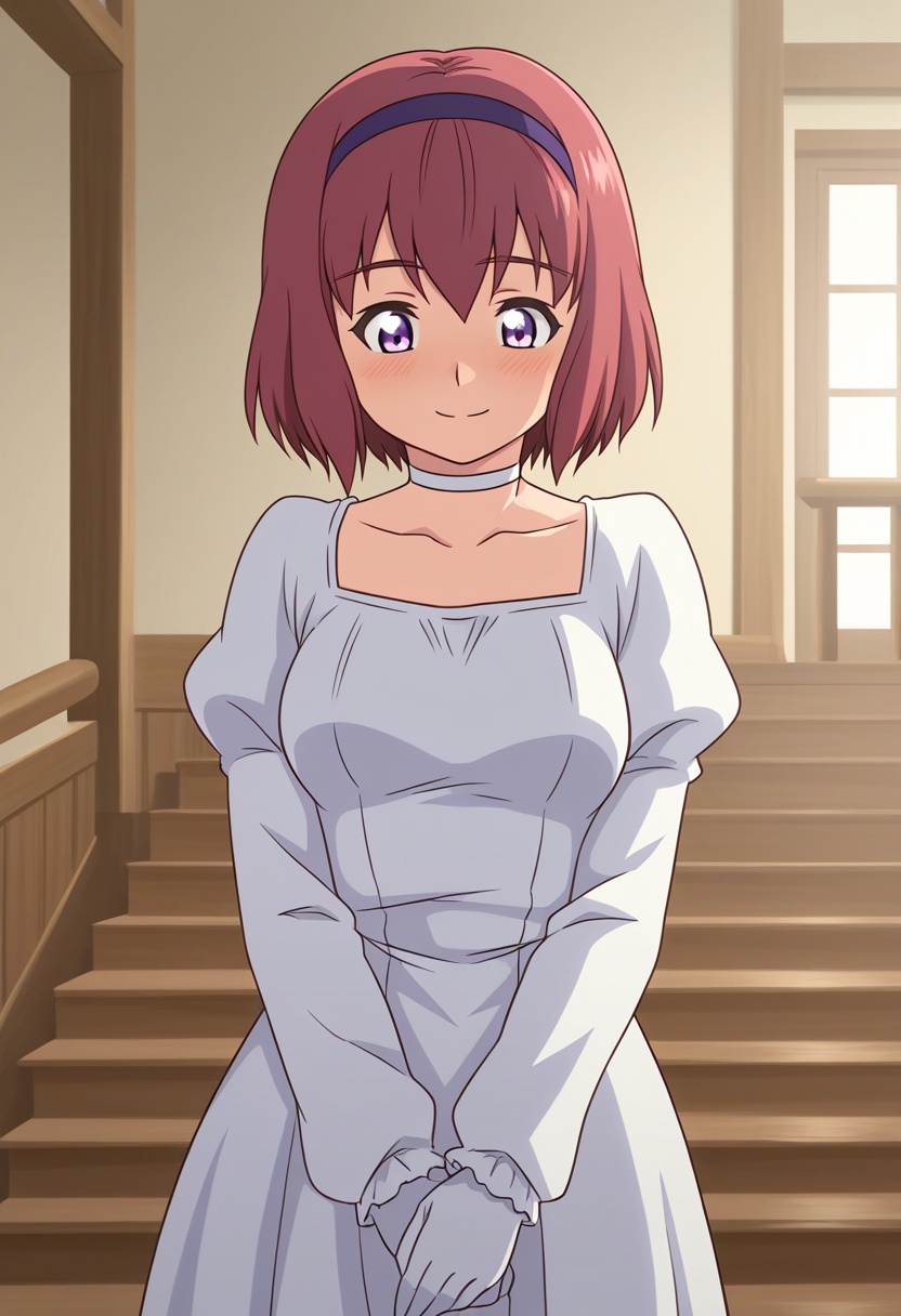 ayamokm,  red hair,  short hair on Tensor.Art