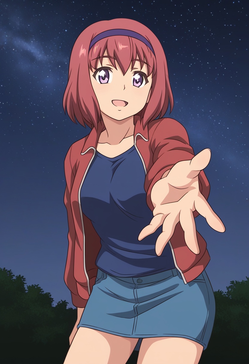 ayamokm,  red hair,  short hair on Tensor.Art