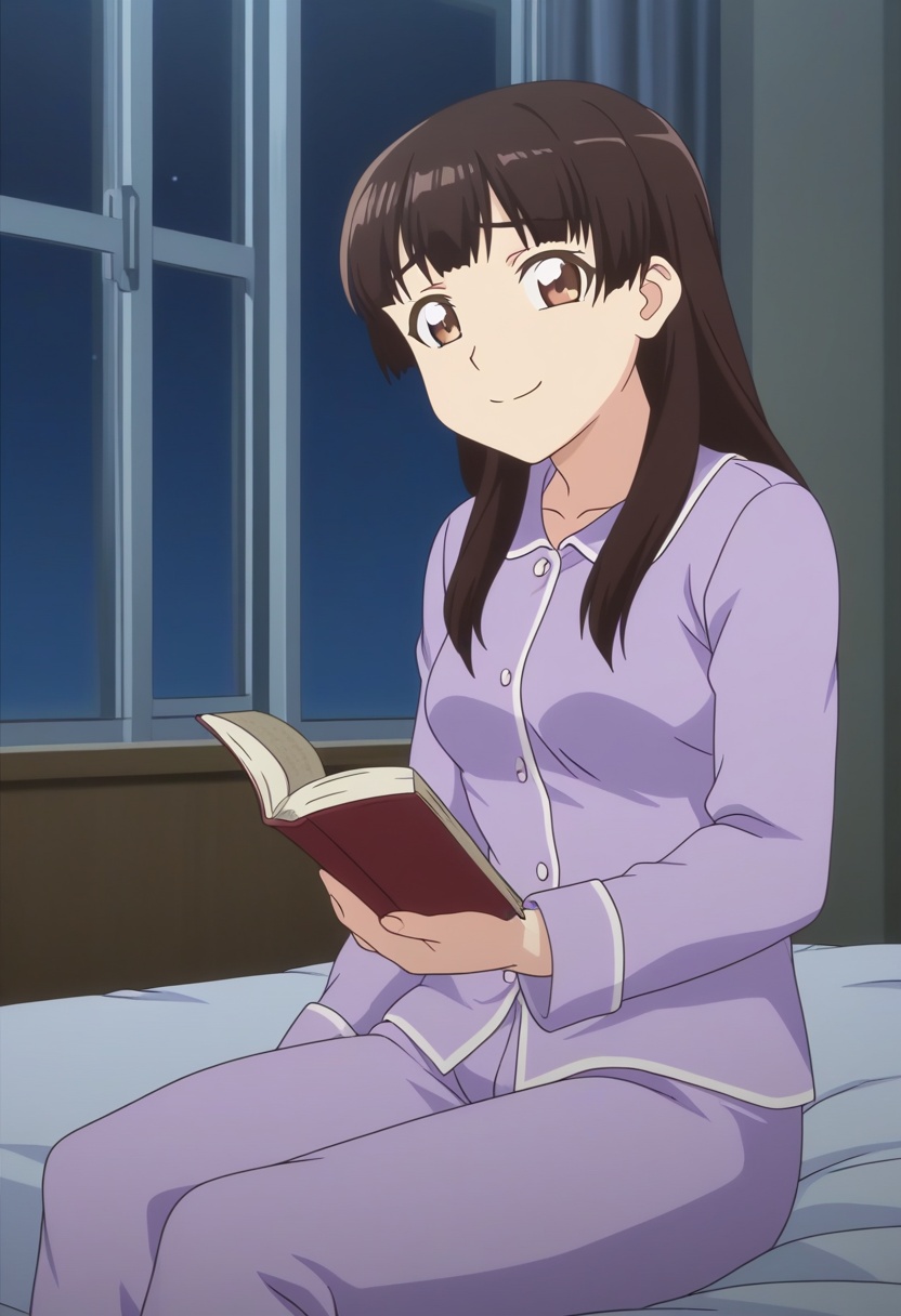 anime screencap,  kurusumikmokm,  dark brown hair on Tensor.Art