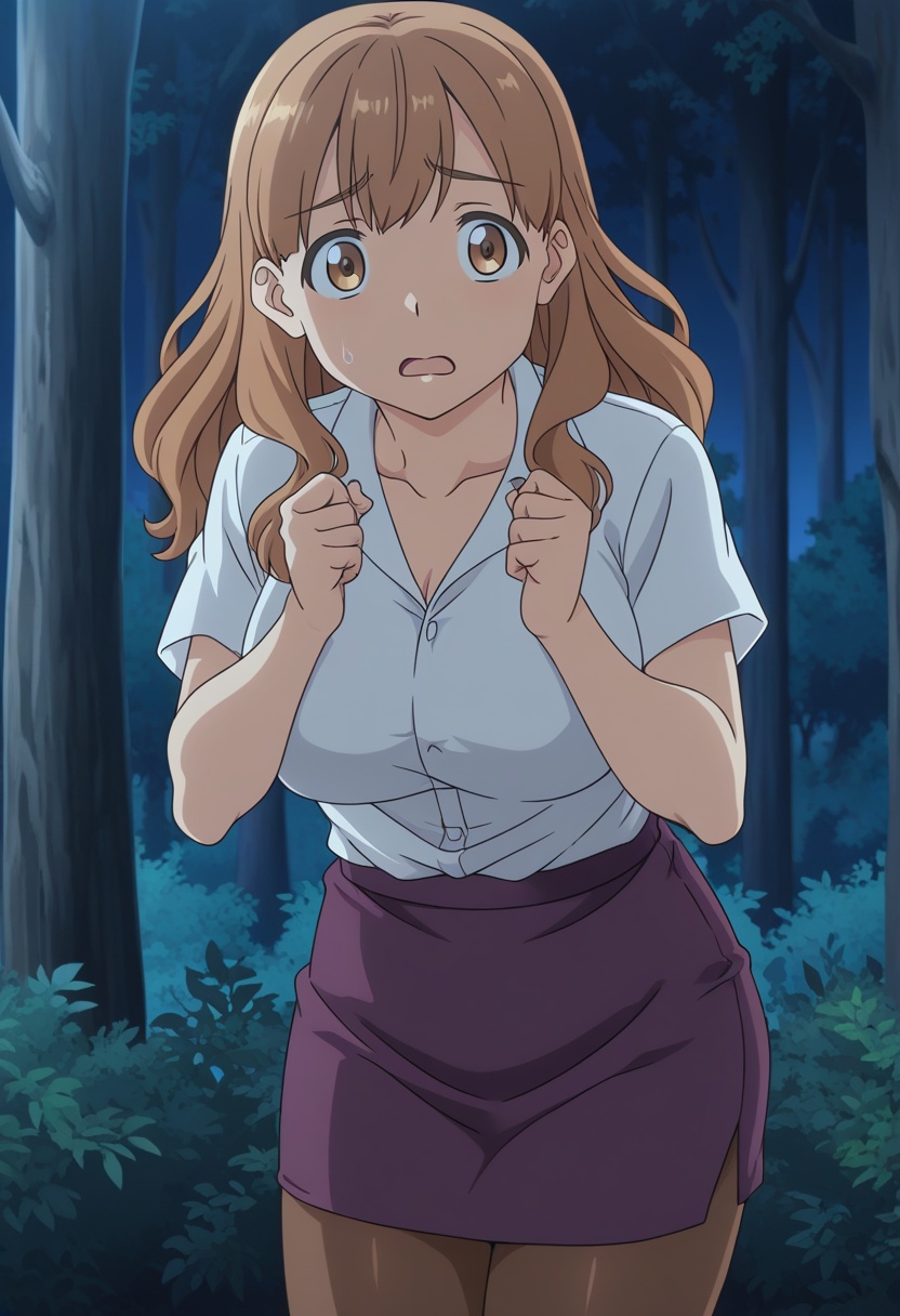 anime coloring,  niizumameokm,  brown hair on Tensor.Art