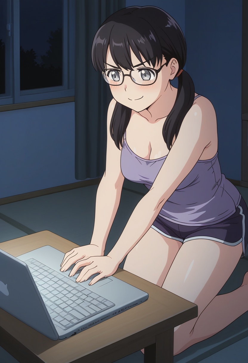 gwcmokm,  black hair,  long hair on Tensor.Art
