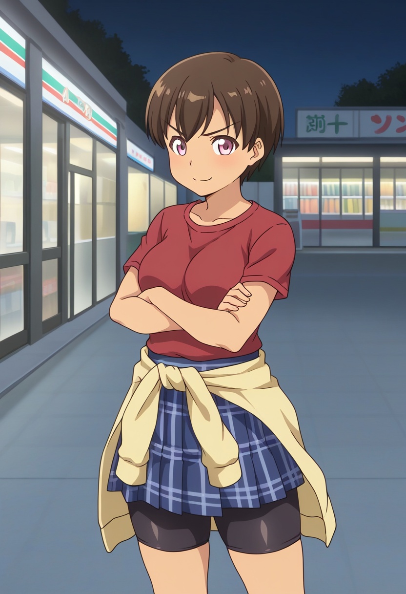 bcmatemokm,  dark brown hair,  very short hair on Tensor.Art