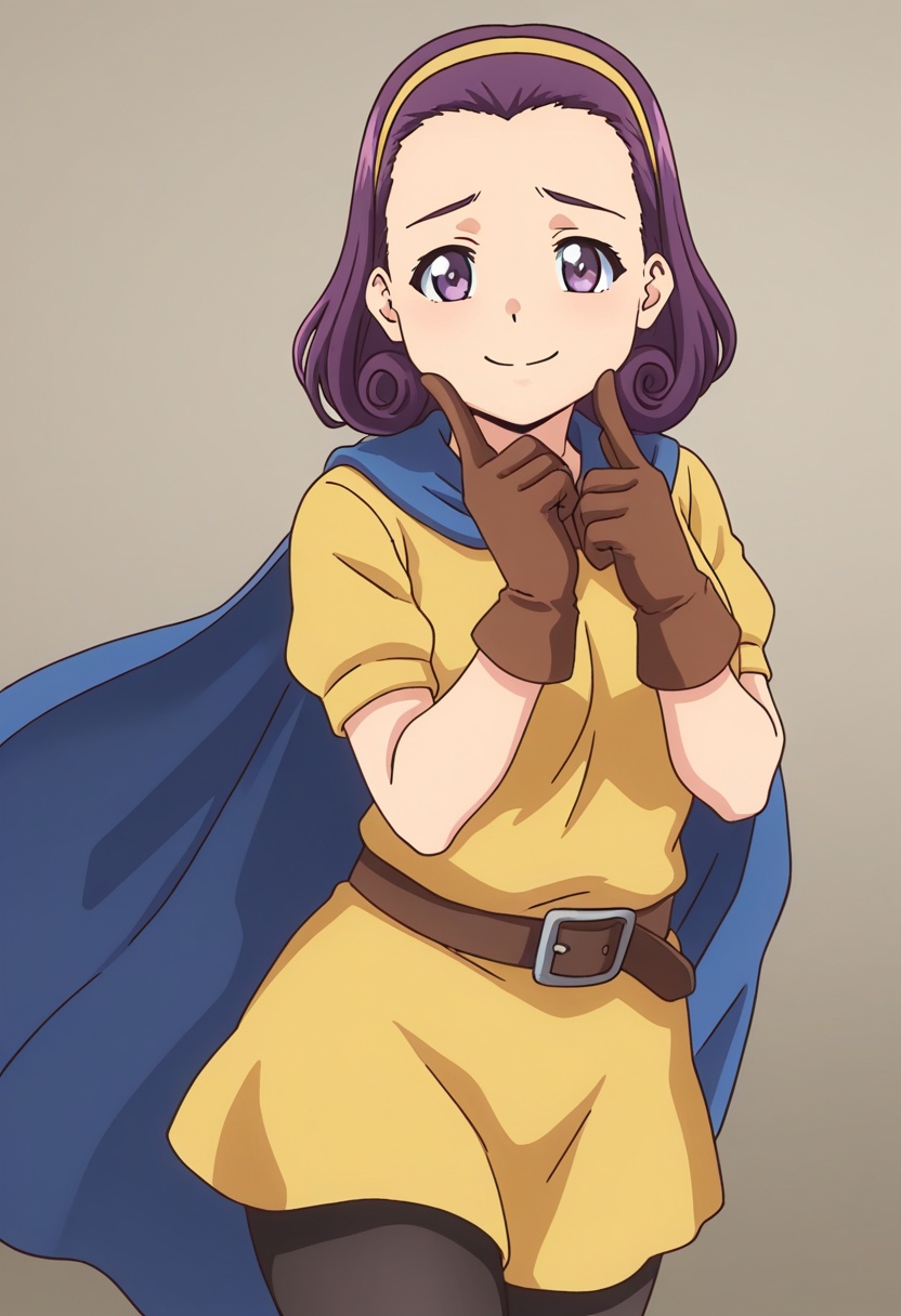 curlyhassmatemokm,  purple hair,  short hair on Tensor.Art