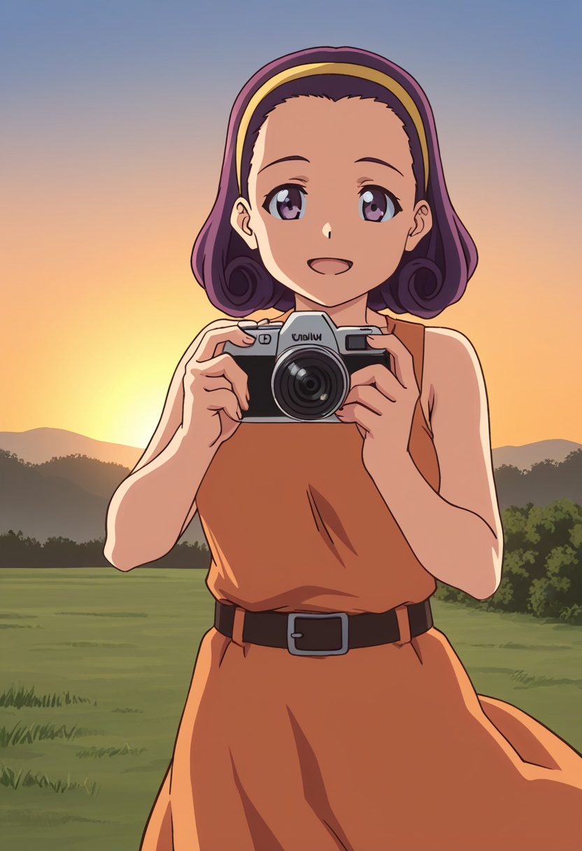 curlyhassmatemokm,  purple hair,  short hair on Tensor.Art