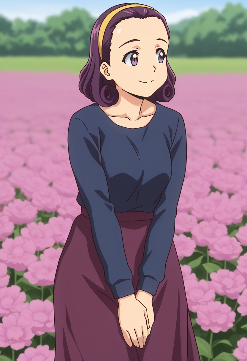 curlyhassmatemokm,  purple hair,  short hair on Tensor.Art