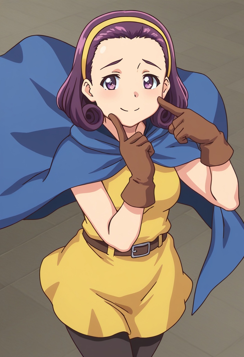 curlyhassmatemokm,  purple hair,  short hair on Tensor.Art