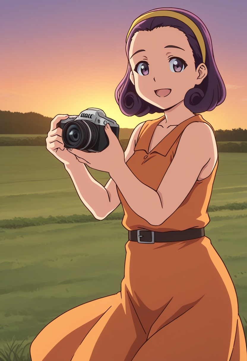 curlyhassmatemokm,  purple hair,  short hair on Tensor.Art