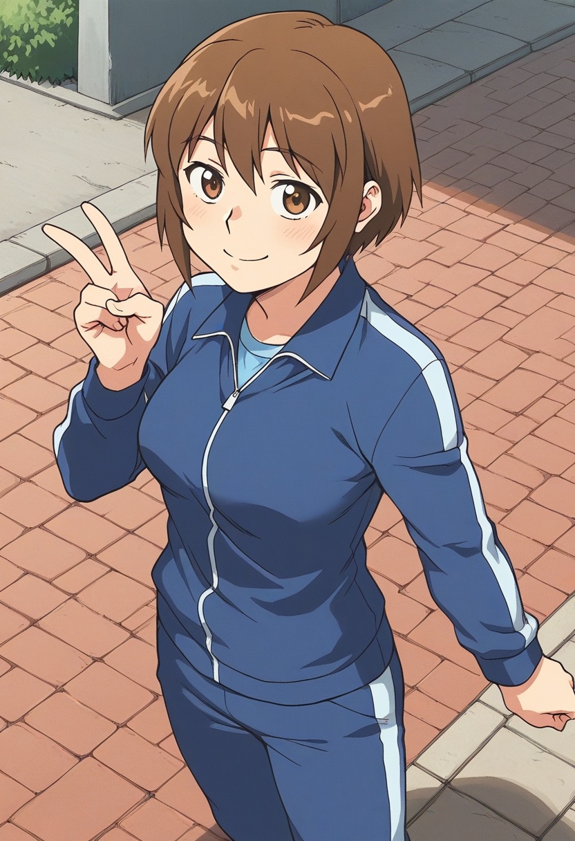 bshcmokm,  brown hair,  short hair on Tensor.Art