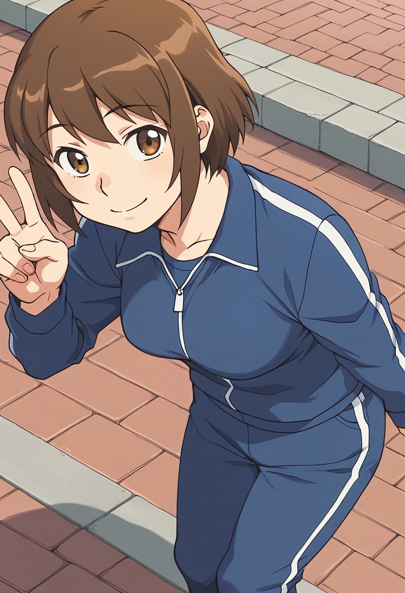 bshcmokm,  brown hair,  short hair on Tensor.Art