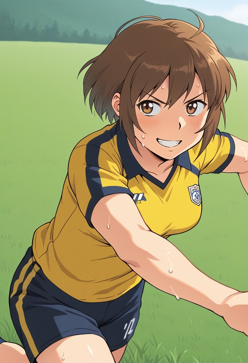 bshcmokm,  brown hair,  short hair on Tensor.Art