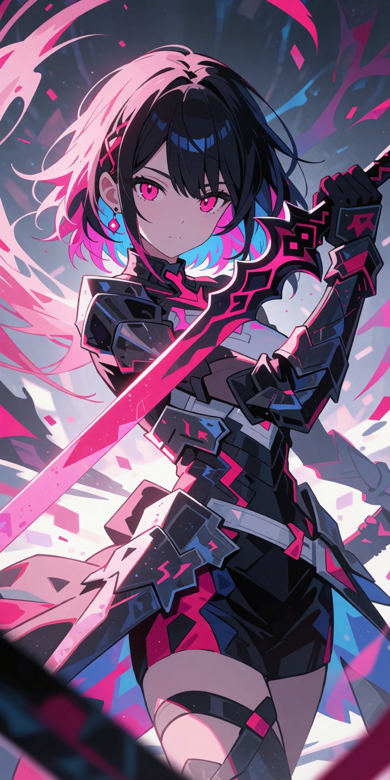 1girl,  weapon,  sword on Tensor.Art