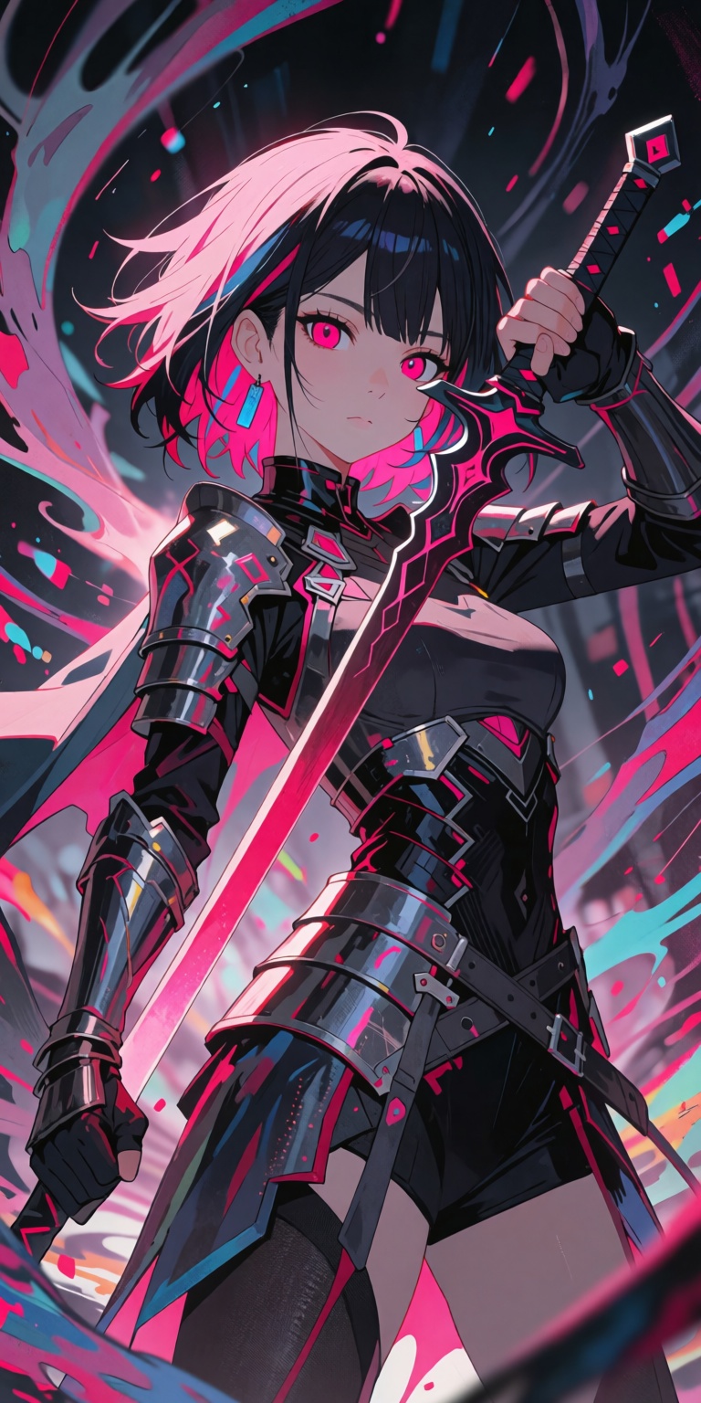 1girl,  weapon,  sword on Tensor.Art