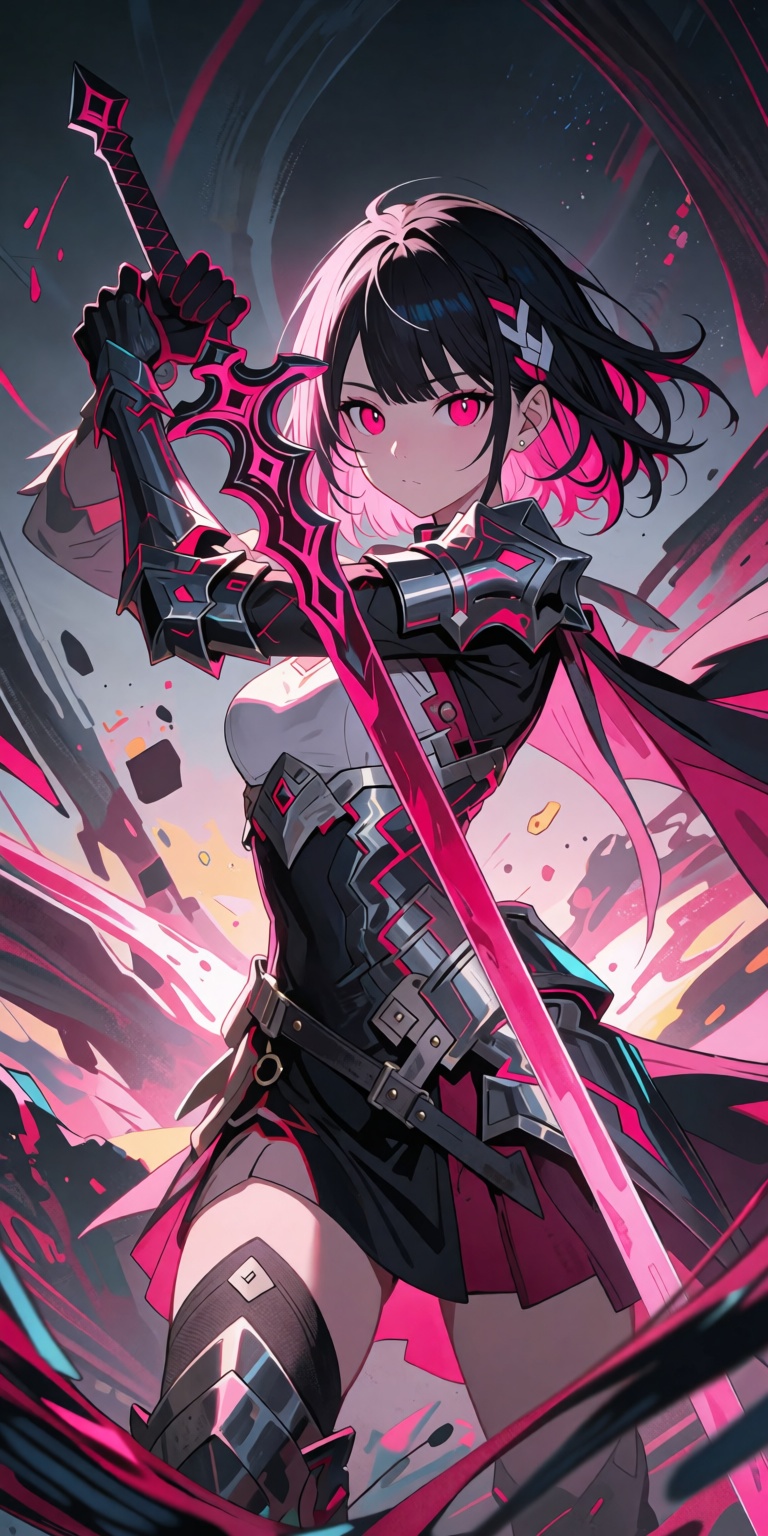 1girl,  weapon,  sword on Tensor.Art