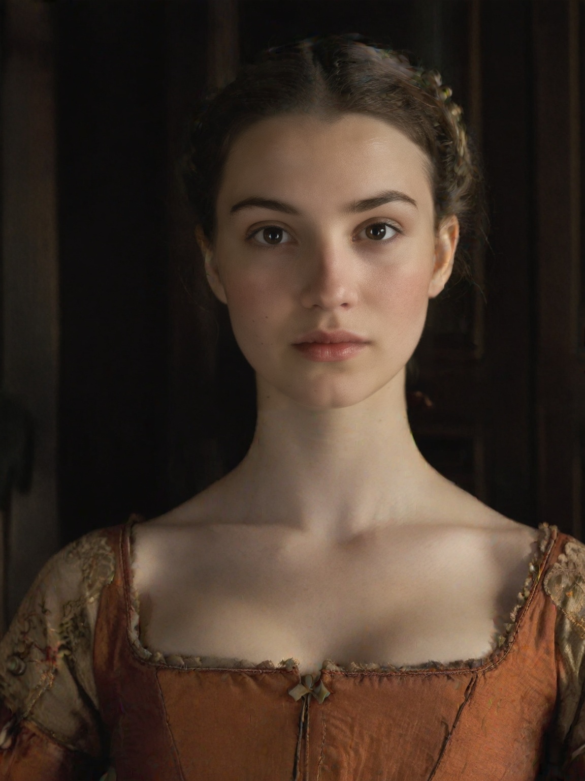 victorian makeup,  light fruit wax on face,  soft specular sheen on Tensor.Art