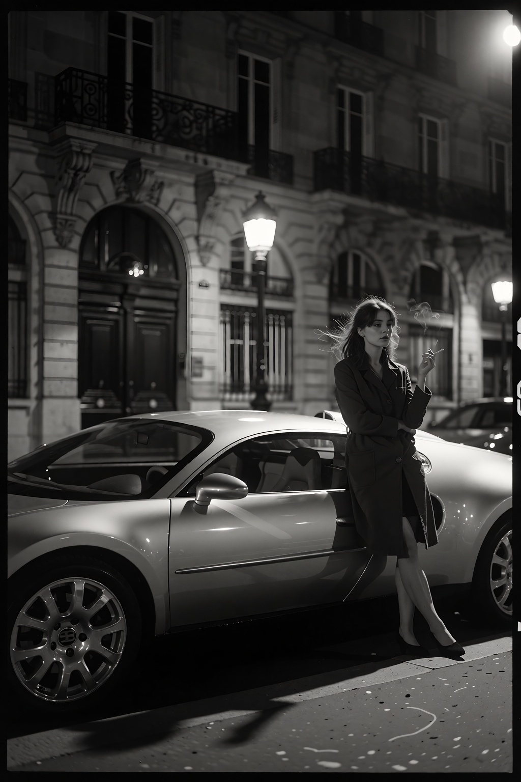 Style: A dramatically composed photographic style built on deliberate,  film-like framing that favors wide aspect ratios a...
