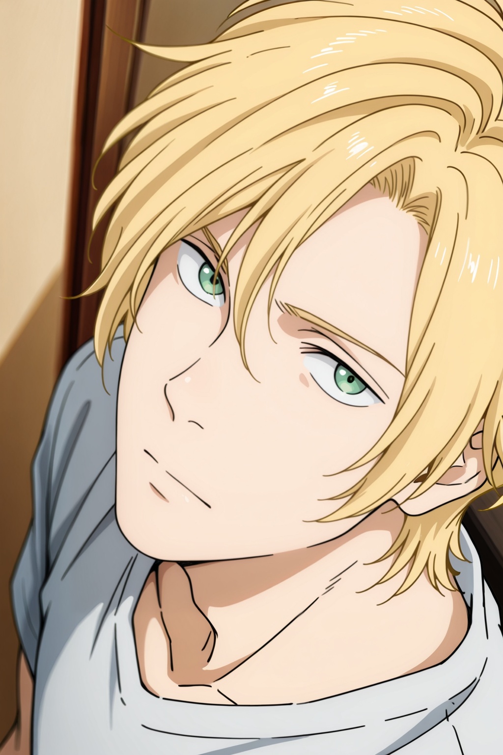 male focus,  1boy,  ash lynx on Tensor.Art