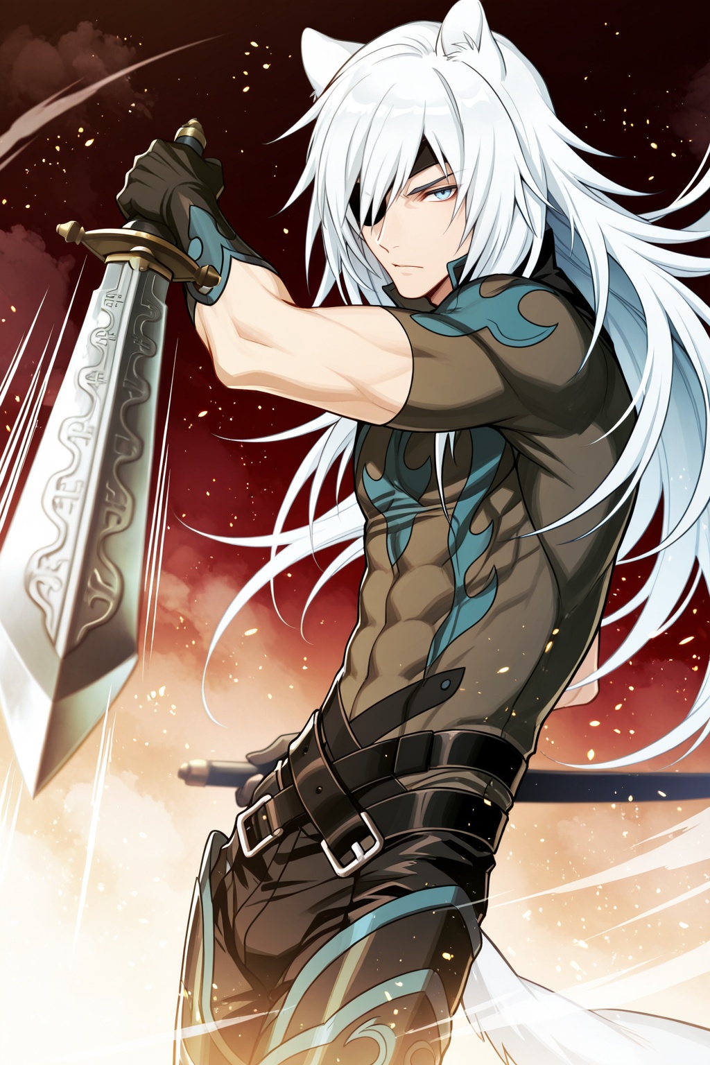 male focus,  1boy,  rai \(lamento\) on Tensor.Art