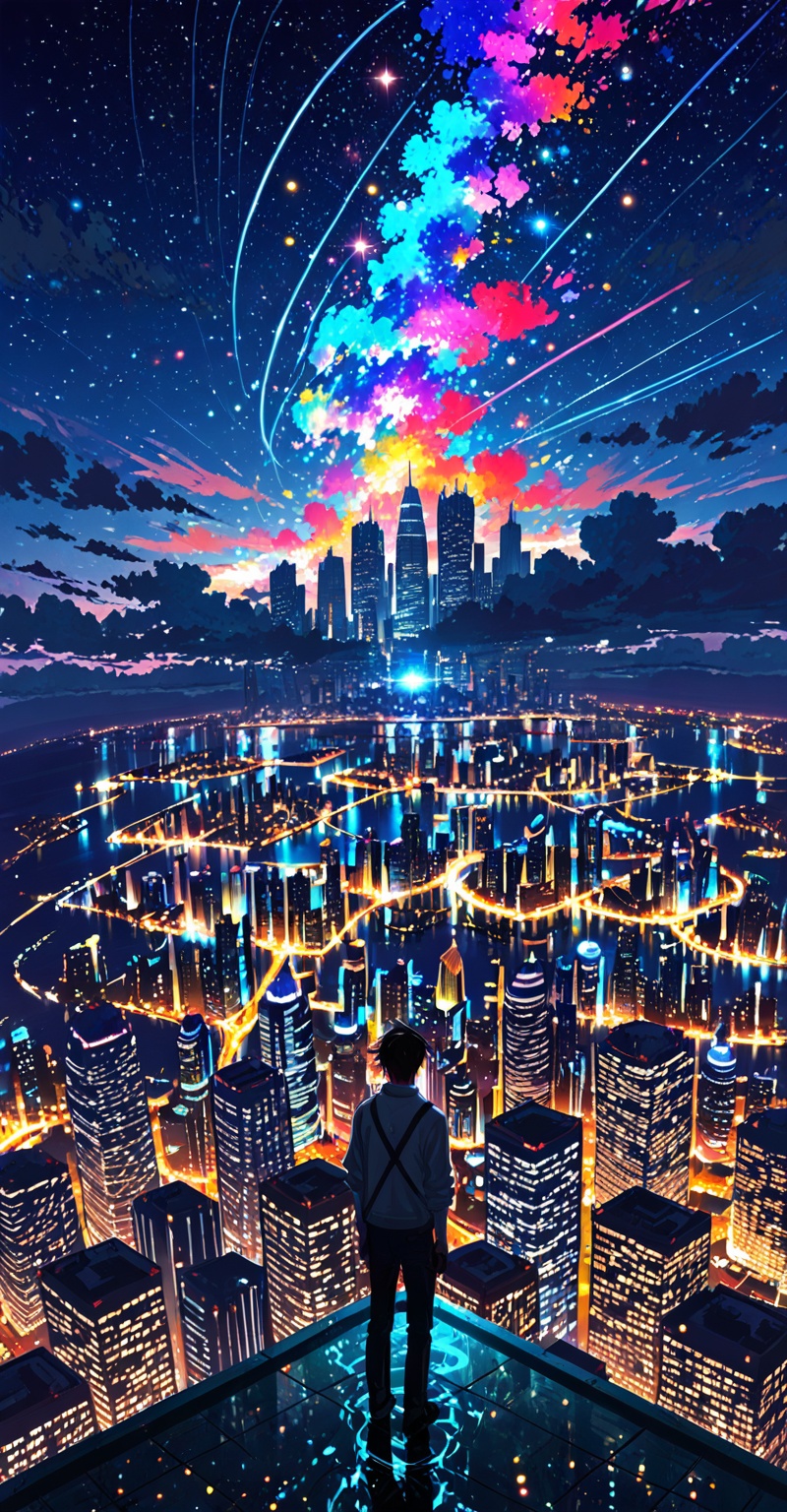 solo,  1boy,  standing on Tensor.Art