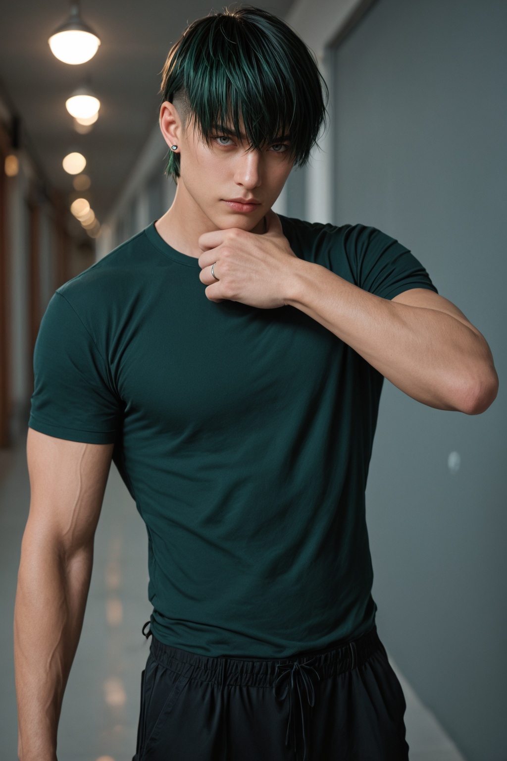 ........ 1boy,  solo,  ((tall 190 cm)) on Tensor.Art