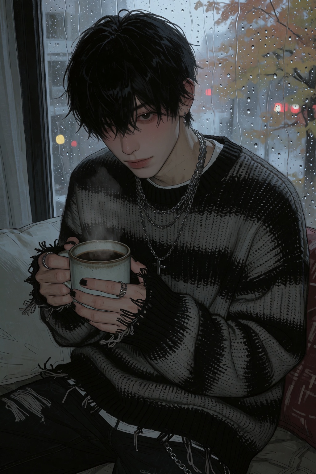 highres,  absurdres,  @4**0D4YX A gentle young man with soft on Tensor.Art