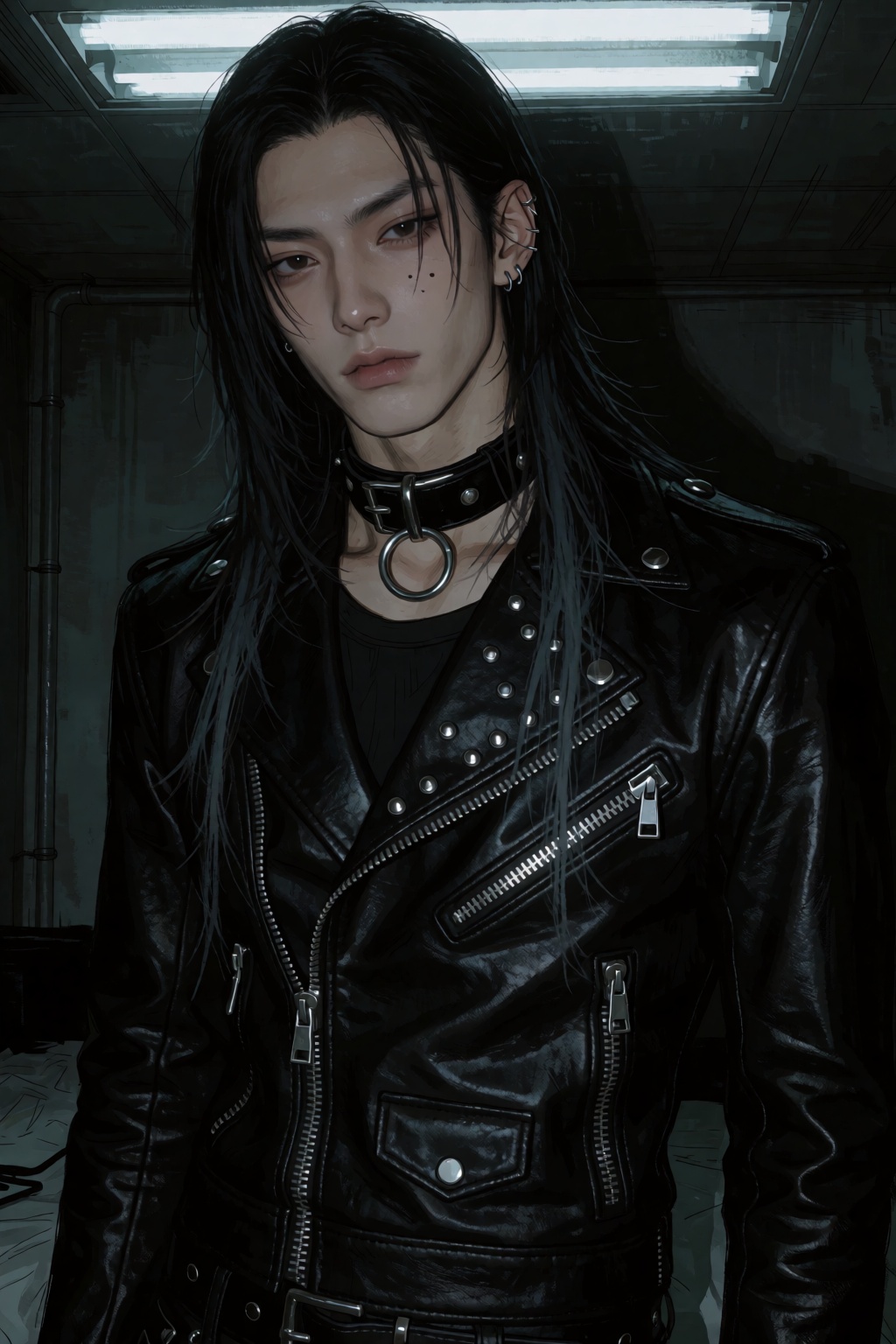 highres,  absurdres,  @4**0D4YX 19. A young man with long on Tensor.Art
