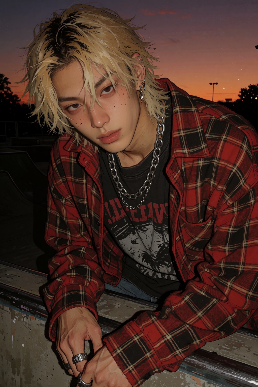 highres,  absurdres,  @4**0D4YX A young man with messy on Tensor.Art