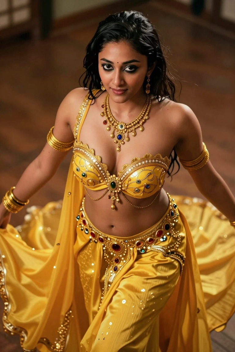 priX,  south asian girl,  top angle high view photo on Tensor.Art